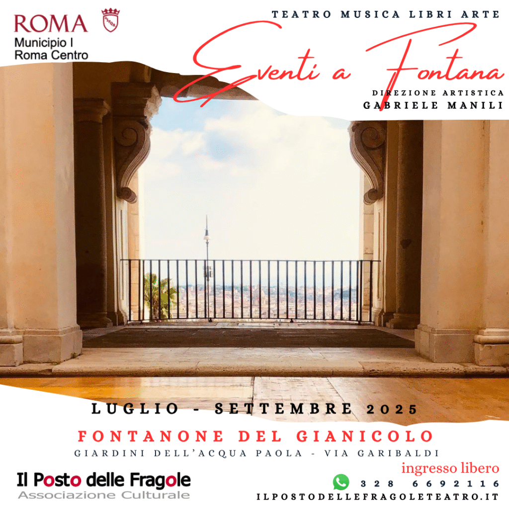 PROGRAMMA EVENTI AL FONTANONE GIANICOLO 2025